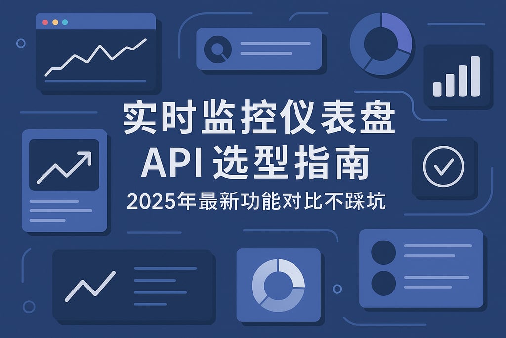 实时监控仪表盘 API选型指南，2025年最新功能对比不踩坑